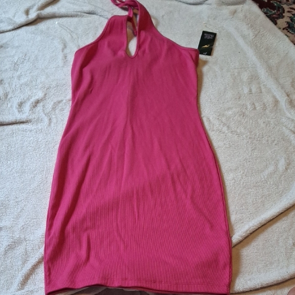 wild fable Dresses & Skirts - Wild Fable Magenta Halter Backless Dress (Can305)